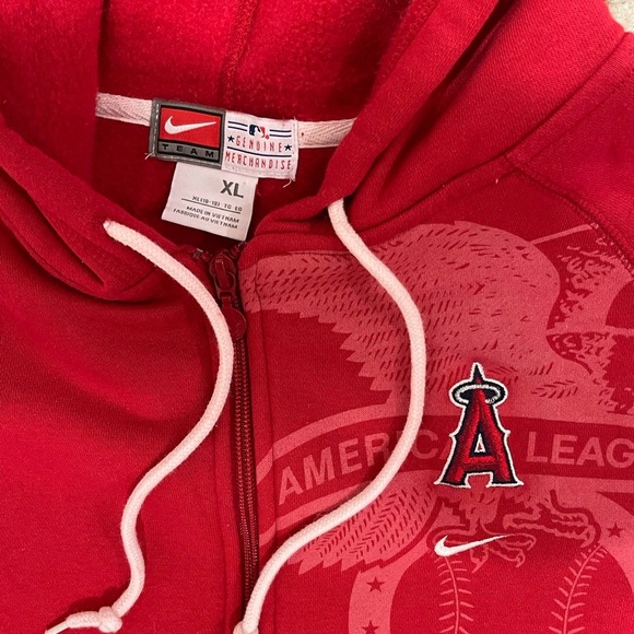 Vintage 90’s Nike x MLB Angels Zip Up Hoodie NWOT - Picture 3 of 3